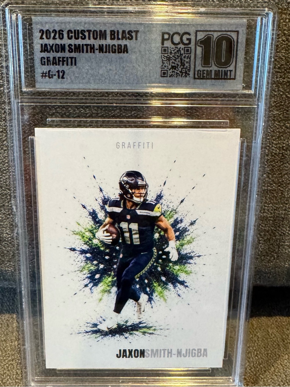 Jaxon Smith-Njigba 2026 Custom Blast Graffiti #G-12 PCG 10 Gem Mint